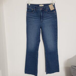 Madewell Kick Out Crop Jeans women's size: 29T in Brinton Wash NWT